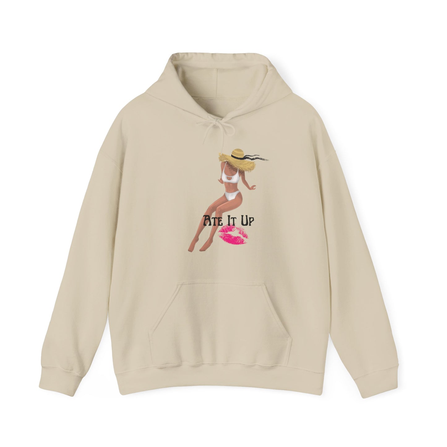 Ate It Up Unisex Heavy Blend Hooded Sweatshirt Sexy Fine Baddie Diva Model Hoodie Sweater Pullover