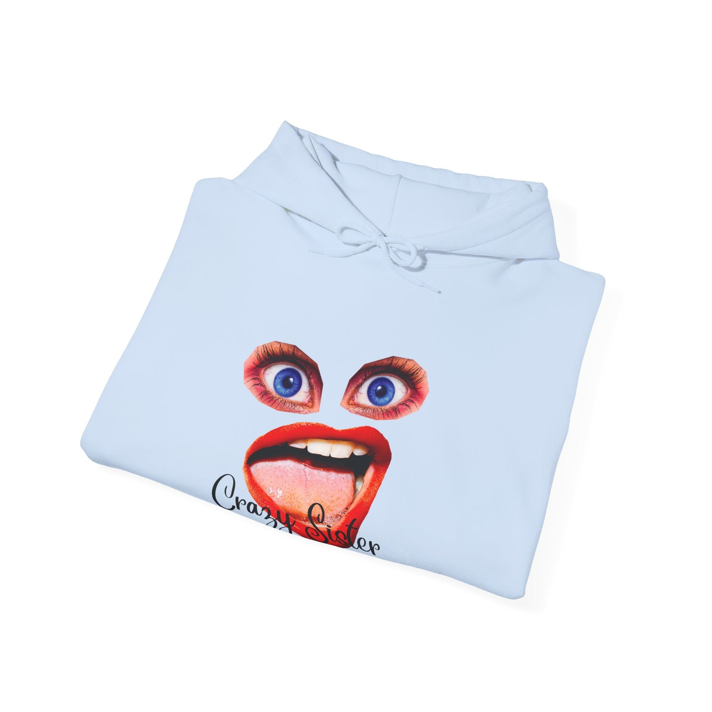 Crazy Sister Unisex Heavy Blend Hooded Sweatshirt Sibling Shirt