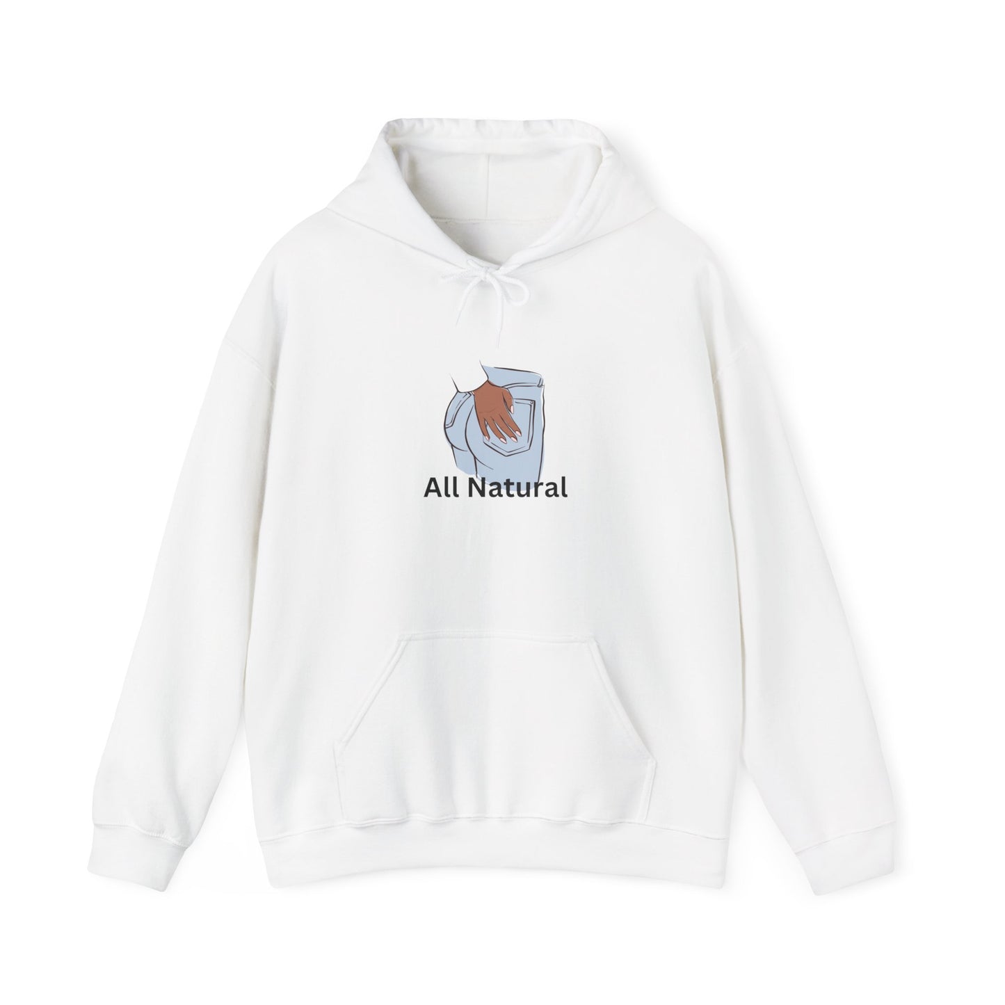 All Natural Hoodie Unisex Heavy Blend™ Hooded Sweatshirt No BBL No Fake Butt Home Grown Ass Pullover Sweater