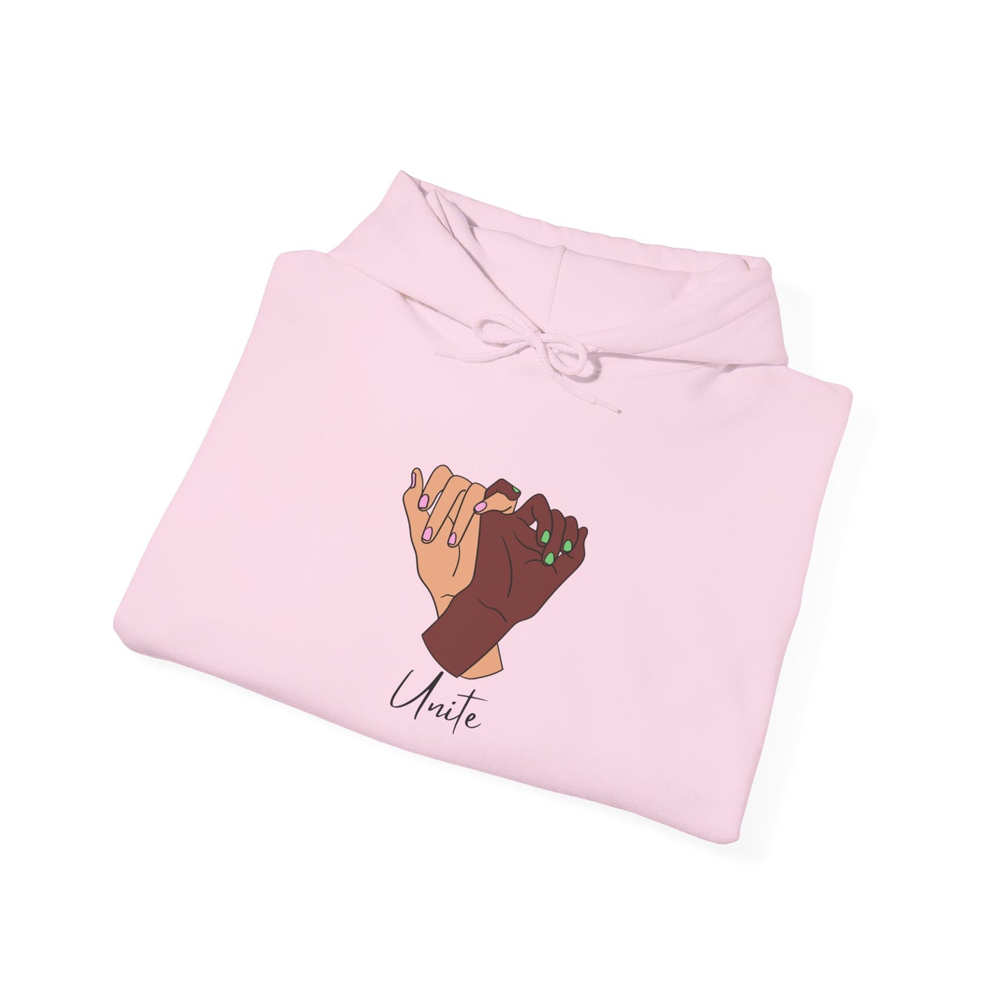 Unite Sweater Pullover Unisex Hoodie - 'Unite' Graphic Sweatshirt for Social Awareness and Solidarity