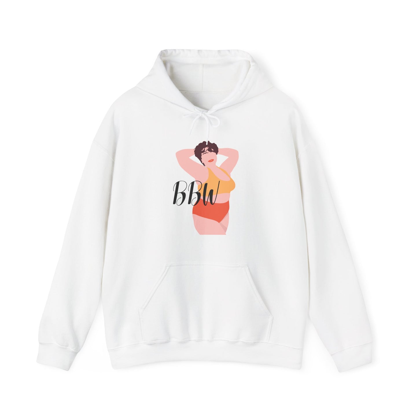 BBW Unisex Heavy Blend™ Hooded Sweatshirt Thick Big Back Plus Size Hoodie Pullover Sweater