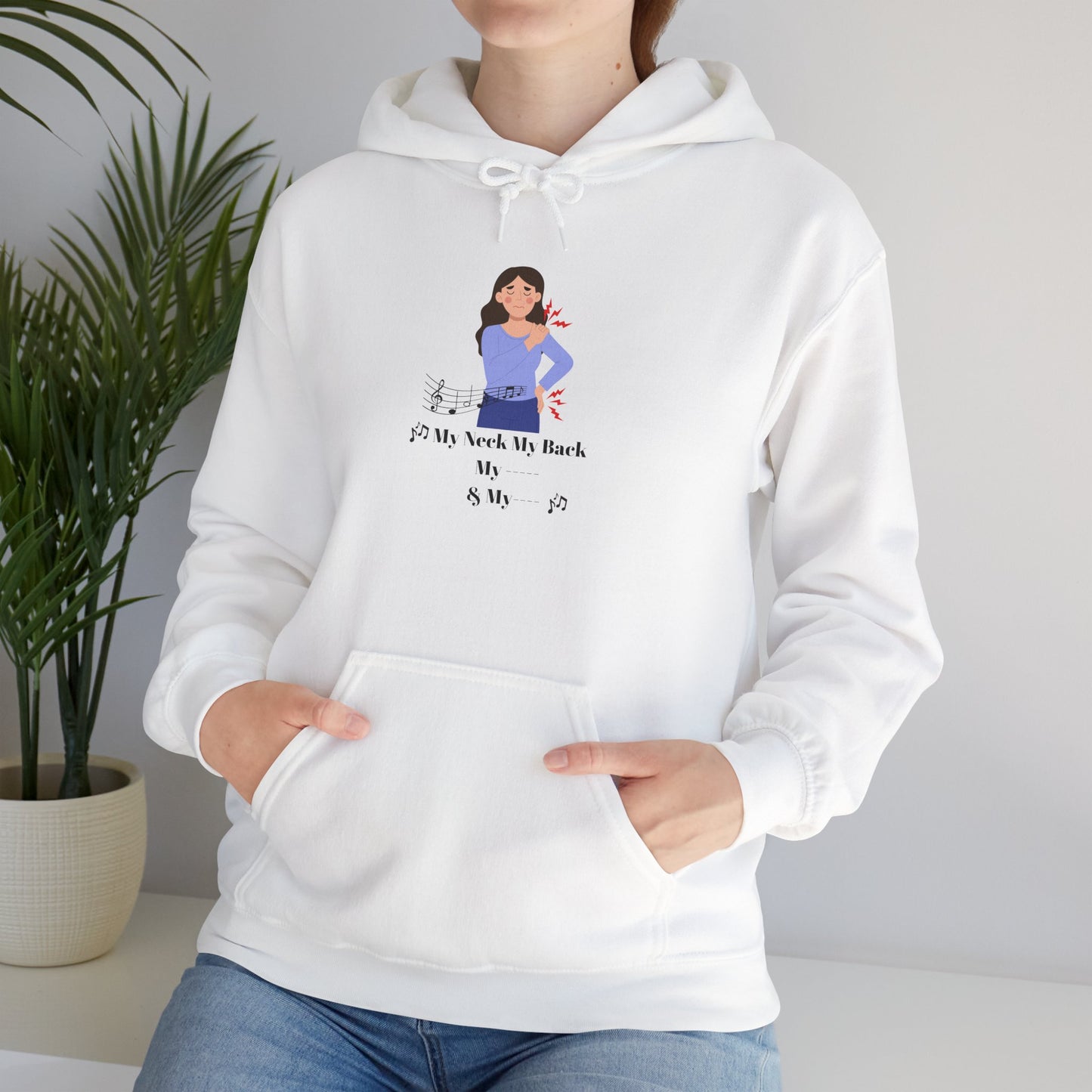 My Neck My Back Hoodie Funny Shirt Old Hip Hop Song Pullover Sweater Unisex Heavy Blend