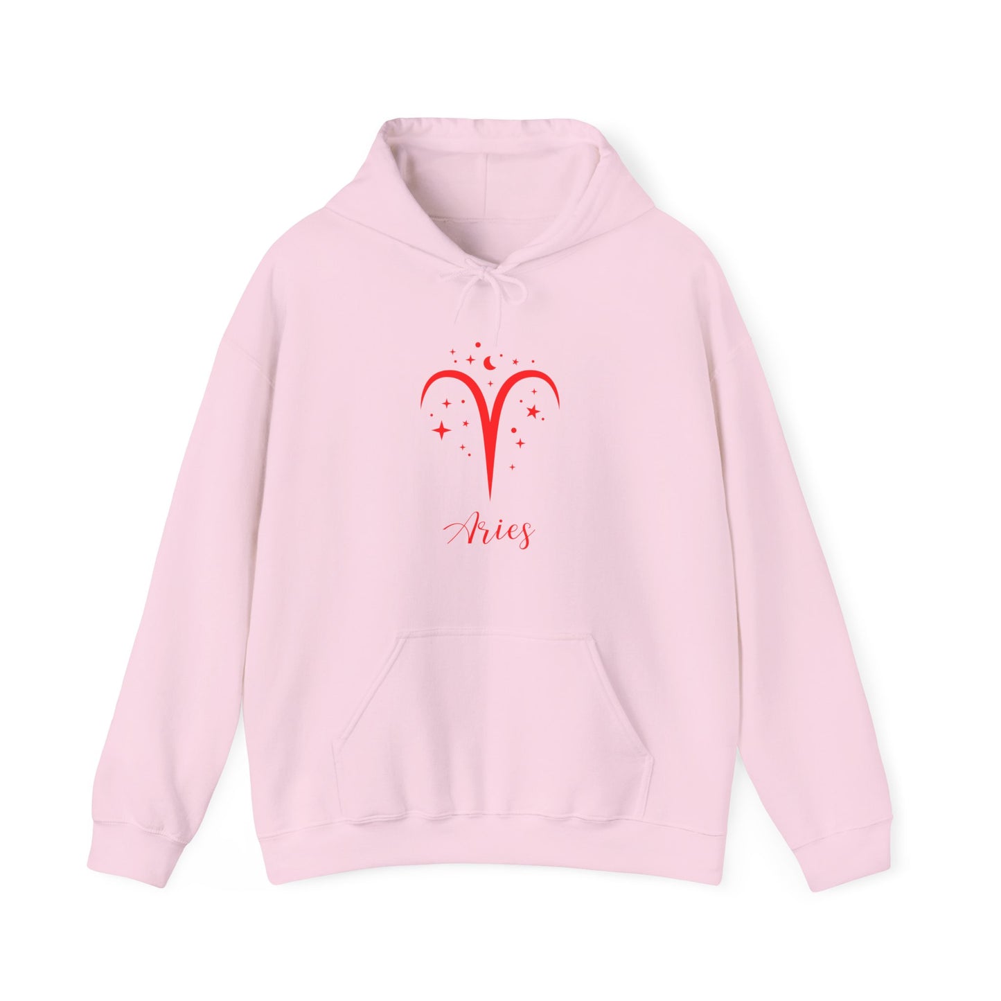 Aries Zodiac Astrology With Traits Unisex Heavy Blend Hooded Sweatshirt