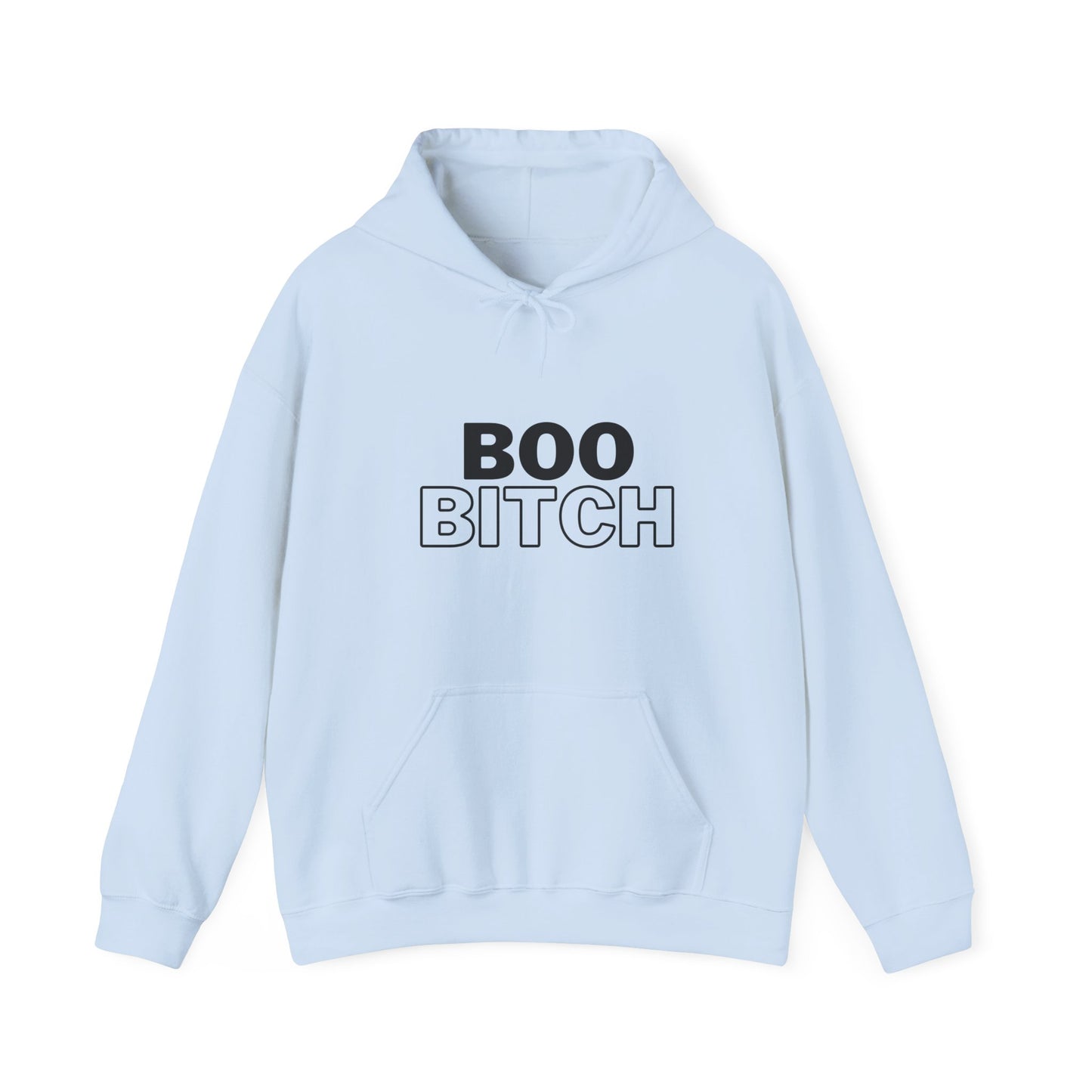 Boo Bitch Unisex Heavy Blend™ Hooded Sweatshirt Halloween Spooky Season Fall Ghost