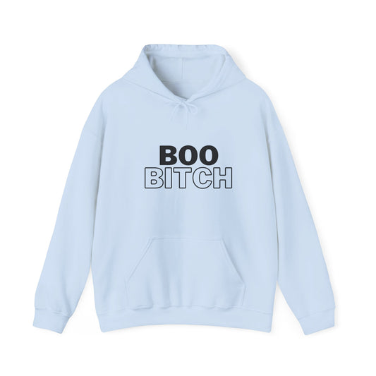 Boo Bitch Unisex Heavy Blend™ Hooded Sweatshirt Halloween Spooky Season Fall Ghost