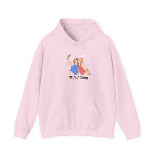 BBW Gang Hoodie - Cozy Unisex Heavy Blend Sweatshirt Plus Size Big Girl Sweater Hooded Sweatshirt Pullover