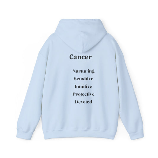Cancer Zodiac Astrology With Traits Unisex Heavy Blend Hooded Sweatshirt Birth Chart Birth Stone