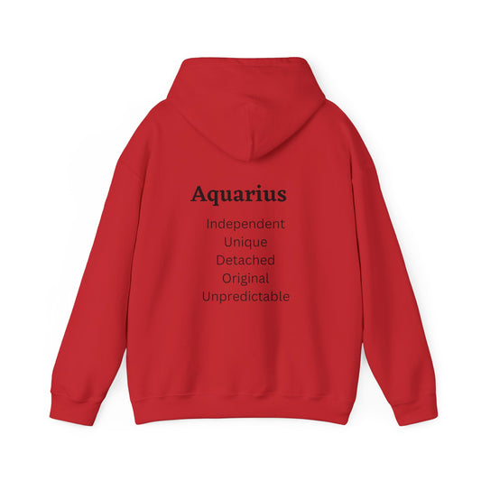 Aquarius Zodiac Astrology With Traits Unisex Heavy Blend Hooded Sweatshirt Zodiac Shirt Astrology Shirt Pullover Hoodie