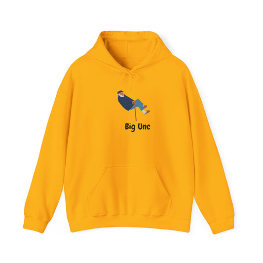 Big Unc Hoodie Unisex Heavy Blend™ Hooded Sweatshirt Pullover Sweater BBQ Favorite Uncle Hip Hop Old Man