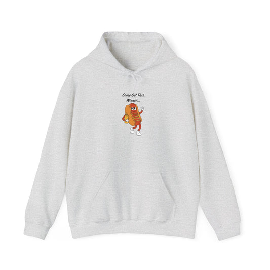 Come Get This Wiener Hoodie Sweater Funny Hotdog Raunchy Sweatshirt Unisex Pullover Sweater