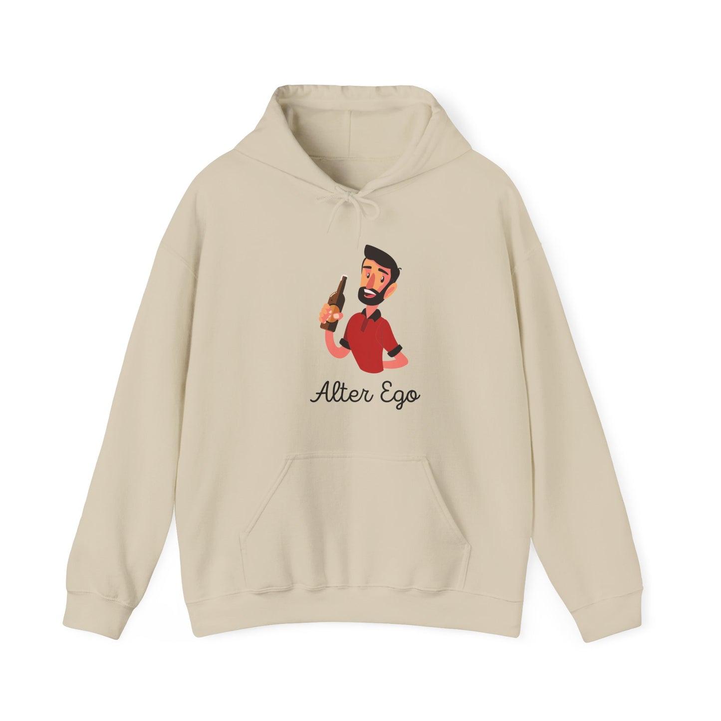 Alter Ego Unisex Heavy Blend Hooded Sweatshirt Personality Twin Drinking Alcoholic Party Shirt Hoodie Sweater Pullover