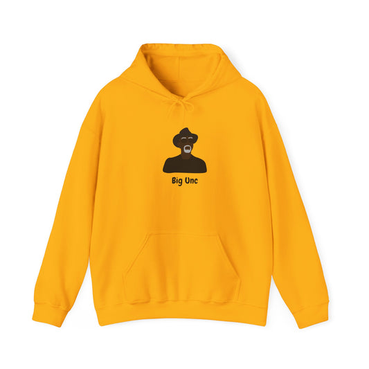 Big Unc Hoodie Unisex Heavy Blend™ Hooded Sweatshirt Big Uncle Slang African American Black Man Older Man Pullover Sweatshirt Hoodie