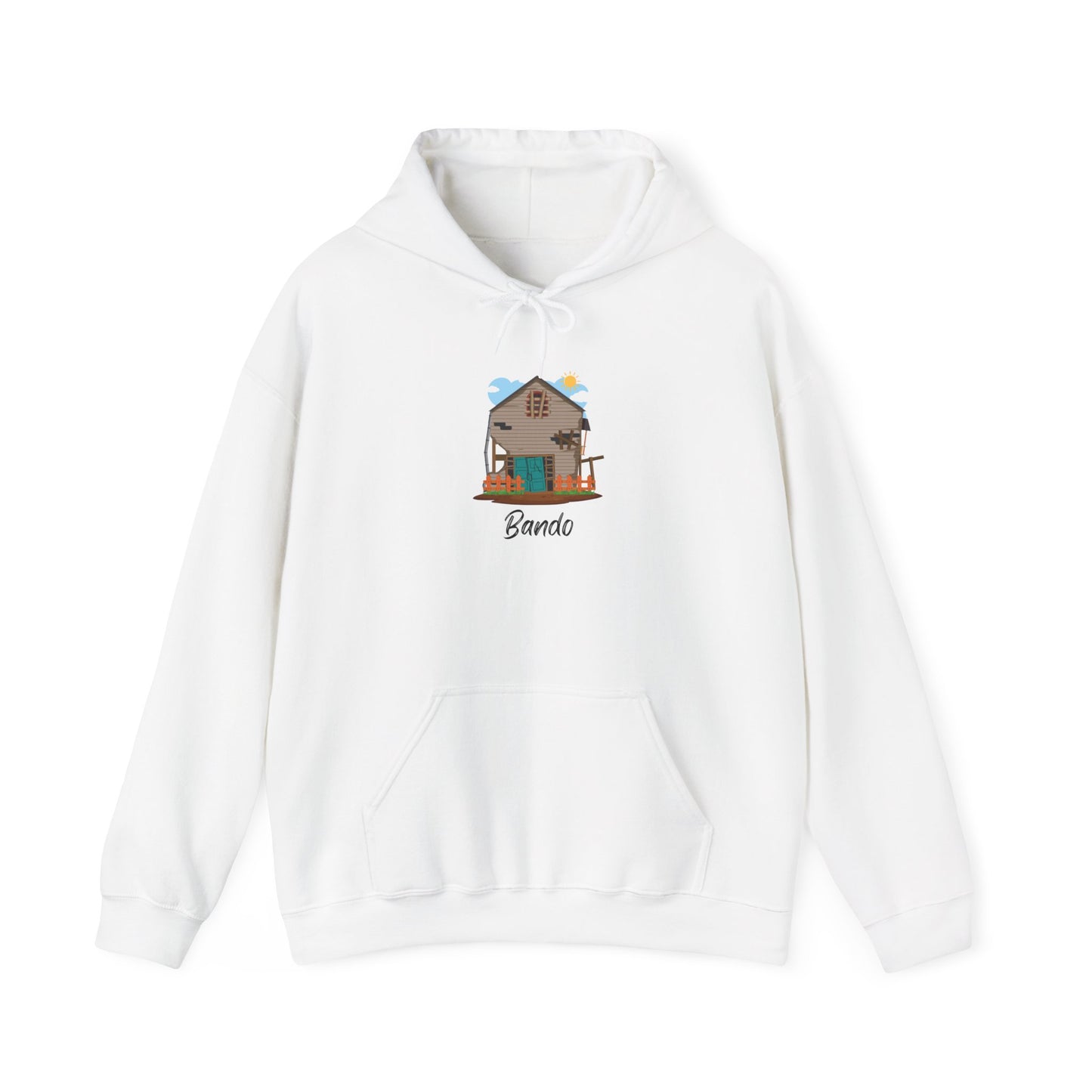 Bando Hoodie Pullover Unisex Heavy Blend™ Hooded Sweatshirt Abandoned House Streets Hip Hop Pullover Sweater Hoodie