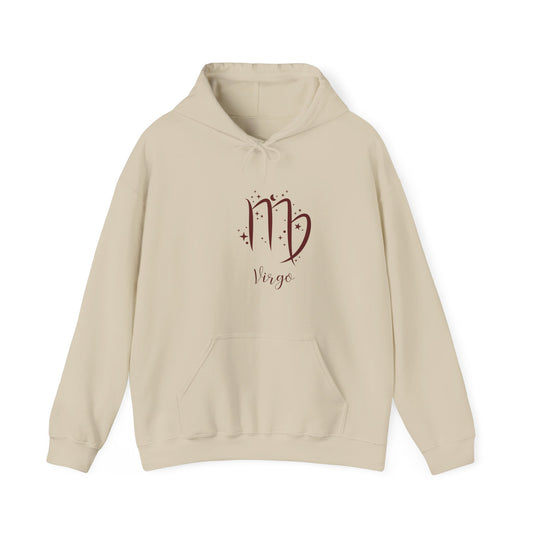 Virgo Zodiac Unisex Heavy Blend Hooded Sweatshirt Astrology Moon Sun Stars Galaxy September Hoodie Sweater Pullover