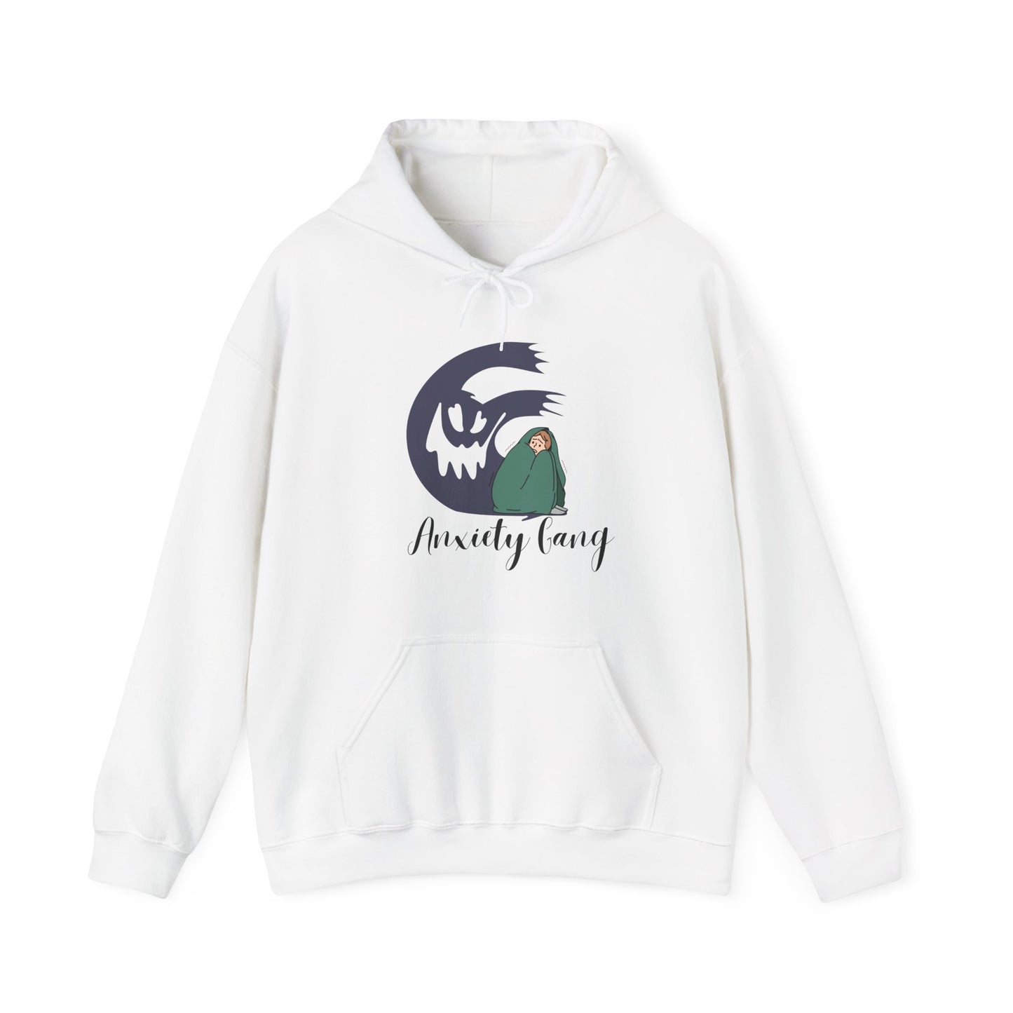 Anxiety Gang Unisex Heavy Blend™ Hooded Sweatshirt Stress Shirt Anxiety Attack