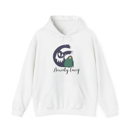 Anxiety Gang Unisex Heavy Blend™ Hooded Sweatshirt Stress Shirt Anxiety Attack