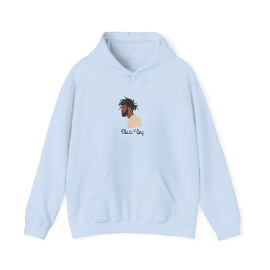 Black King Hoodie Unisex Heavy Blend™ Hooded Sweatshirt African American Black Man Dreadlocks Locs Culture Sweater Sweatshirt