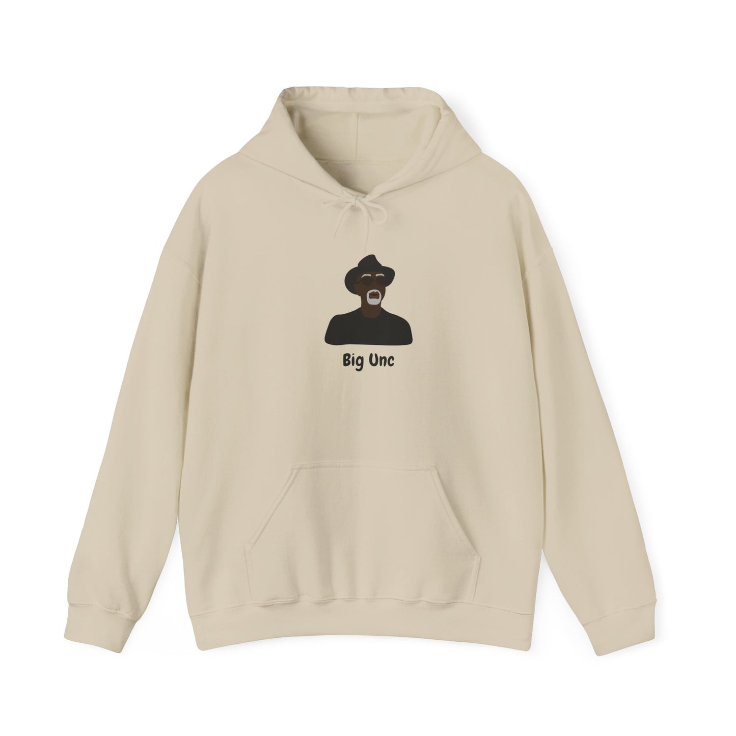 Big Unc Hoodie Unisex Heavy Blend™ Hooded Sweatshirt Big Uncle Slang African American Black Man Older Man Pullover Sweatshirt Hoodie