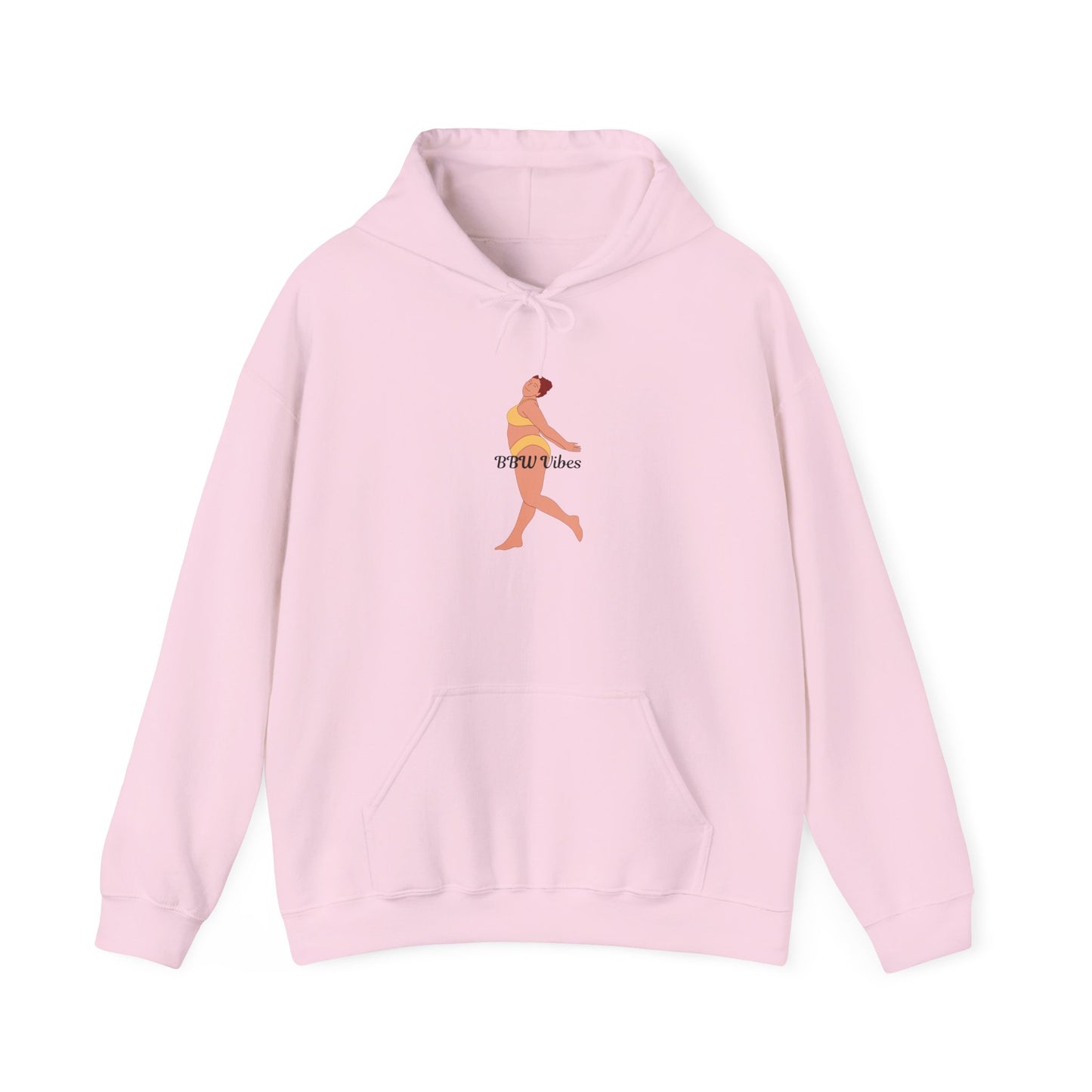 BBW Vibes Hoodie Unisex Heavy Blend™ Hooded Sweatshirt Plus Size Full Figured Sexy Confident Pullover Sweater Sweatshirt