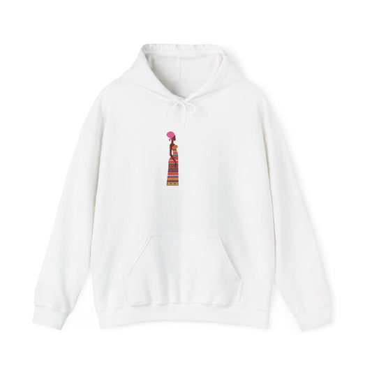 African Woman Stylish Unisex Hooded Sweatshirt with Colorful Design - Perfect for Casual Wear and Gift Ideas